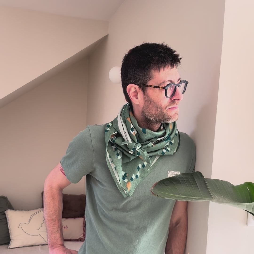 Foulard santiag vert