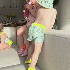 Short de bain santiag vert