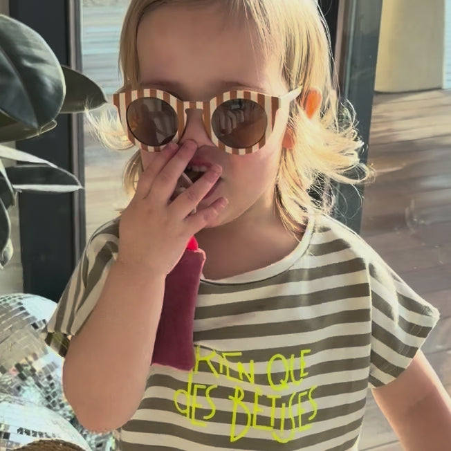 Attache tétine éponge vieux rose