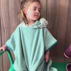 Poncho de bain santiag vert