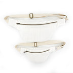 Sac banane velours ecru