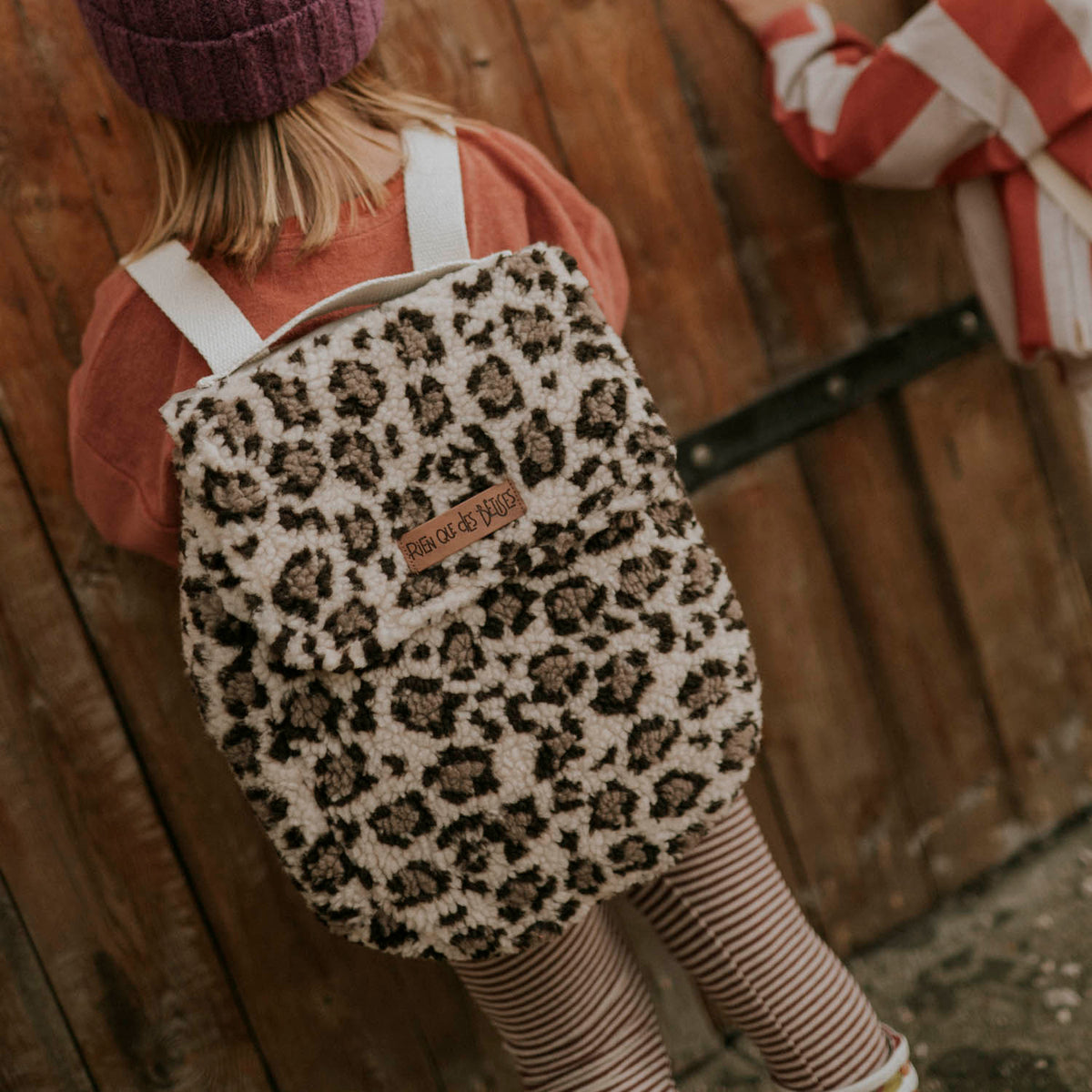 Sac à dos teddy leopard