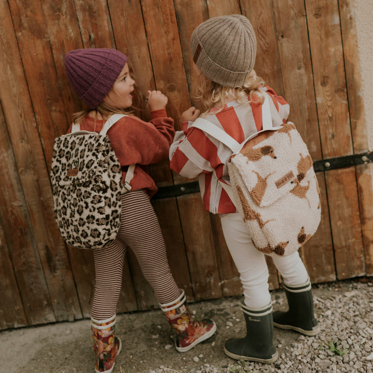 Sac à dos teddy leopard