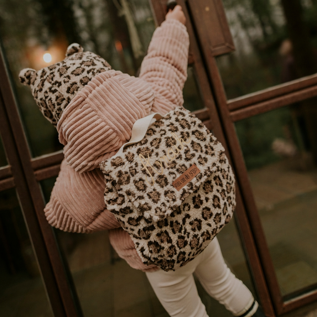 Sac à dos teddy leopard