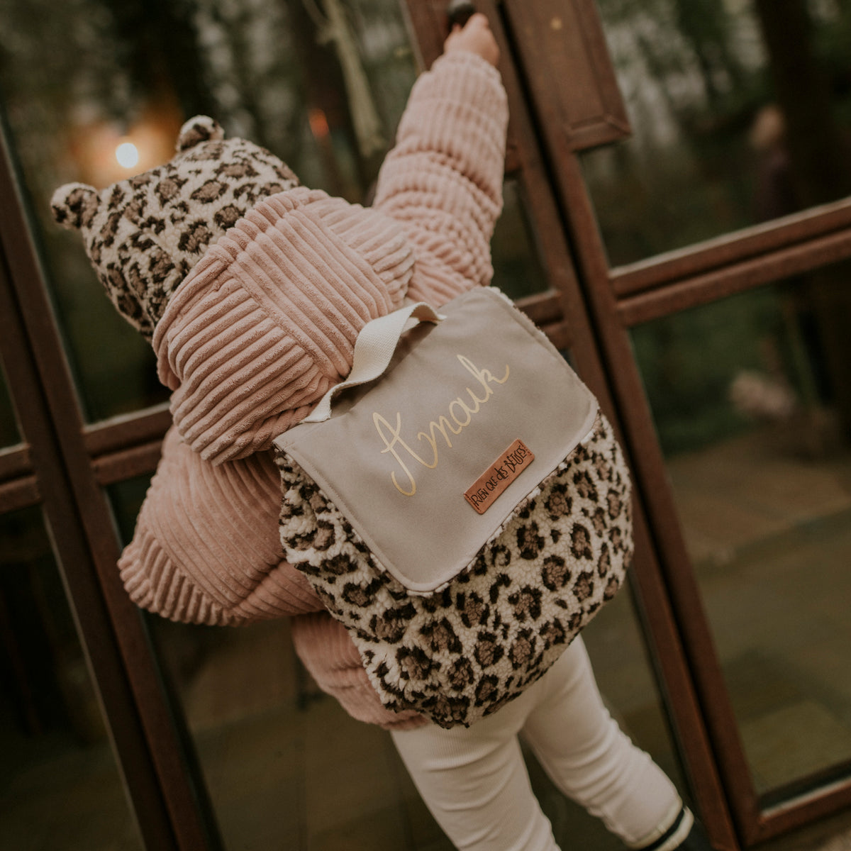 Sac à dos teddy leopard