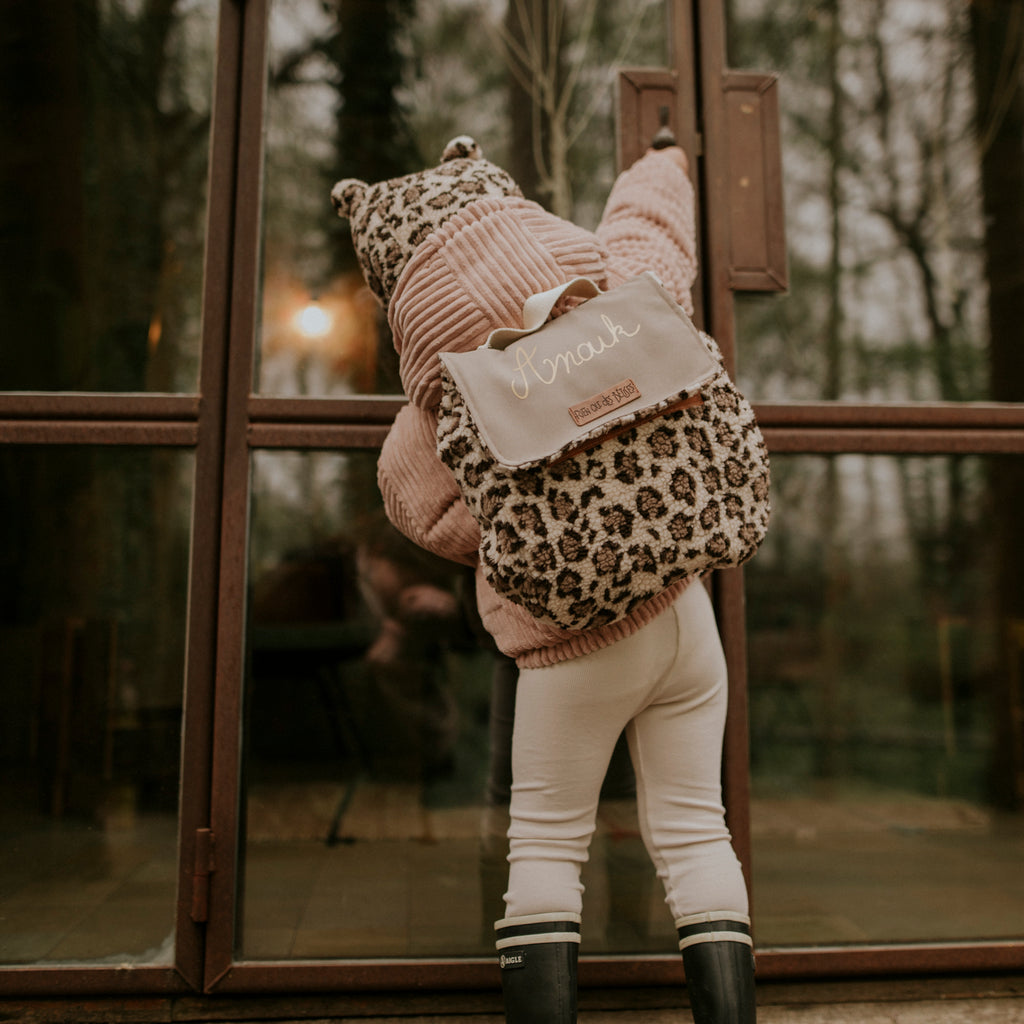 Sac à dos teddy leopard