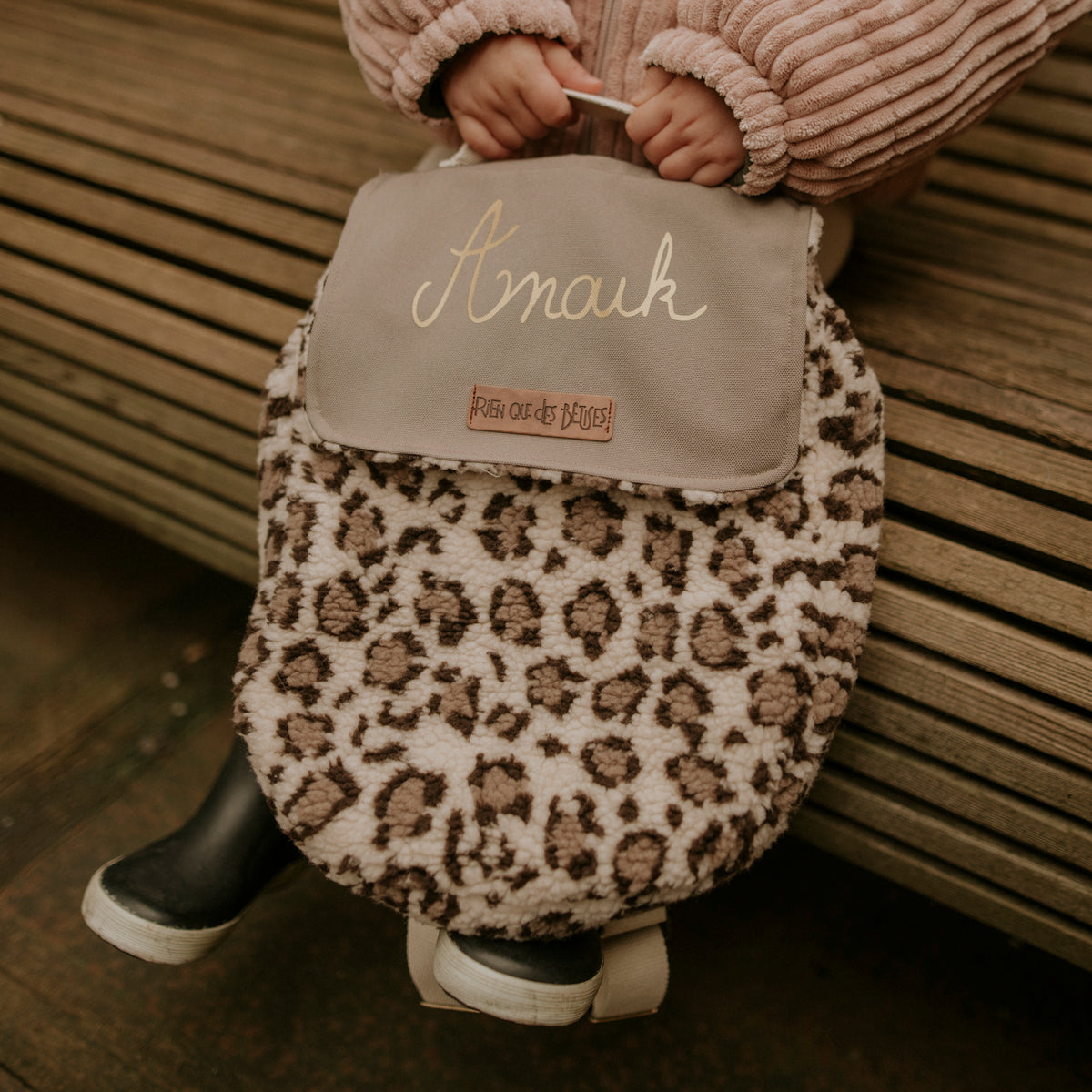 Sac à dos teddy leopard