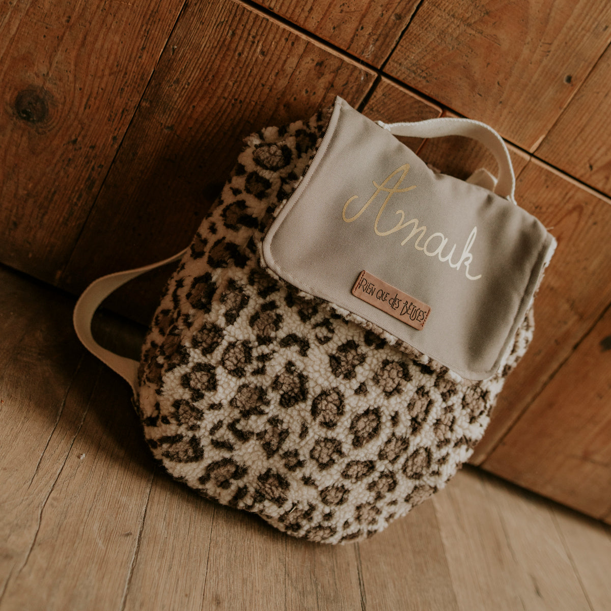 Sac à dos teddy leopard
