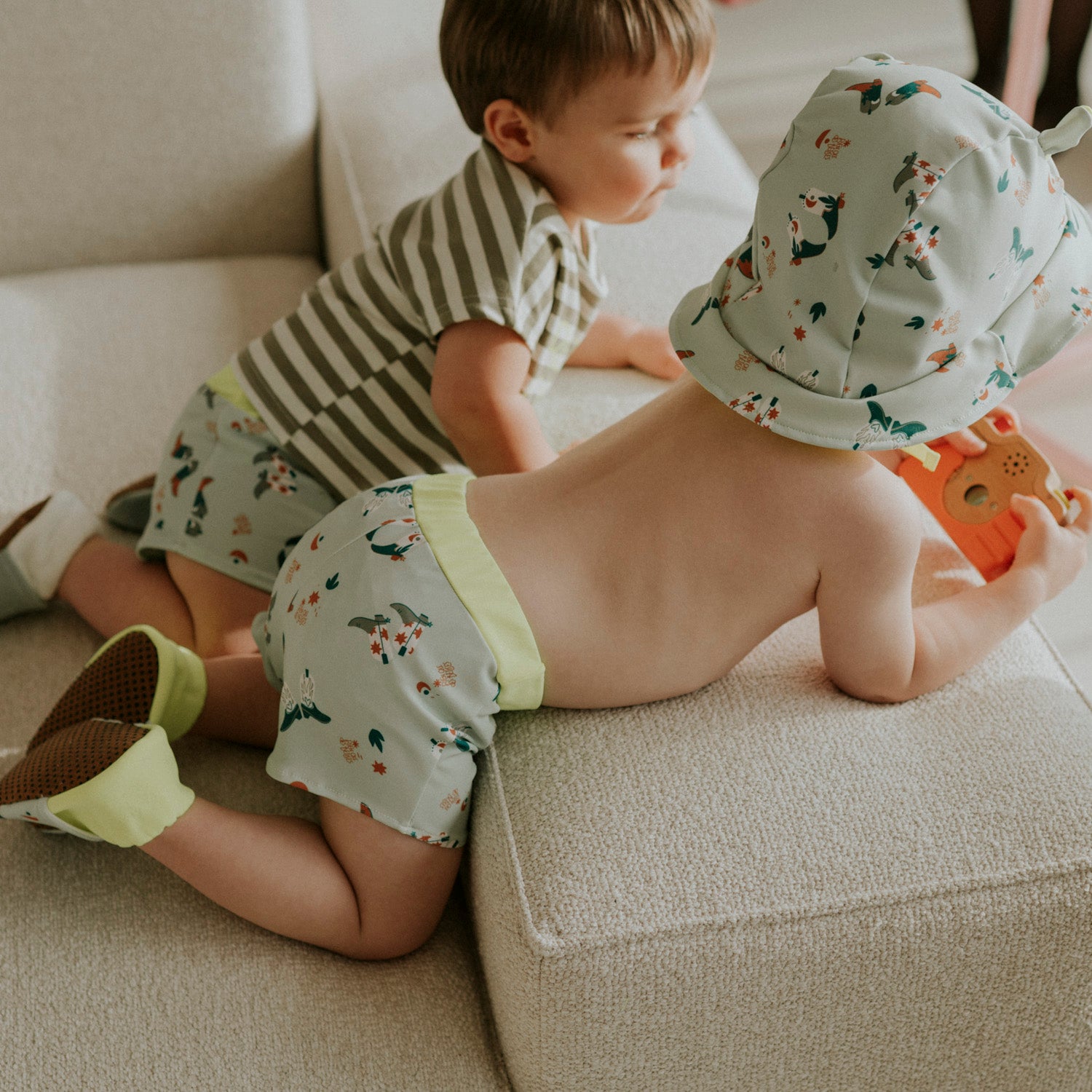 Chapeau anti-uv santiag vert