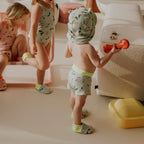 Short de bain santiag vert