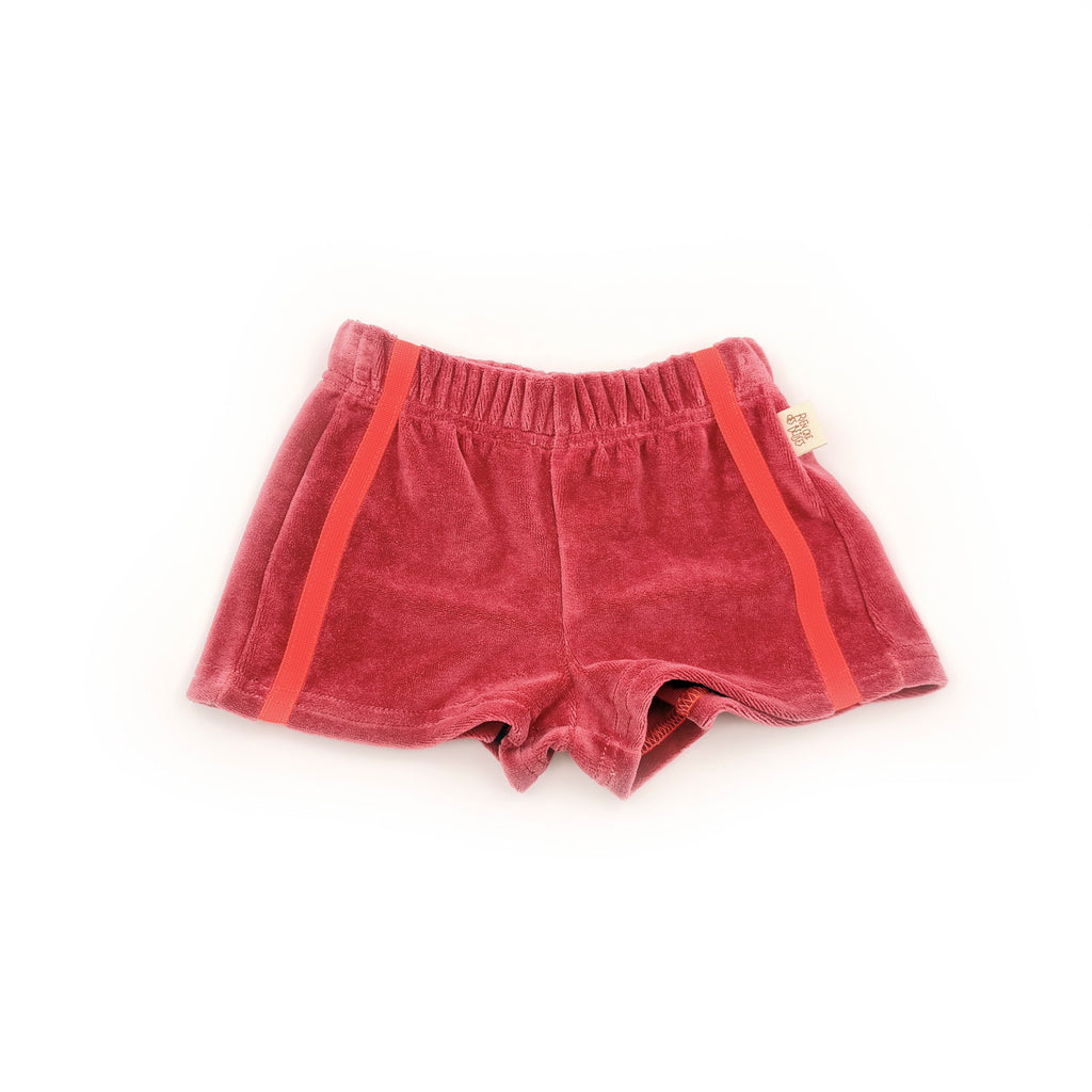Short éponge rose