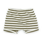 Short rayé kaki