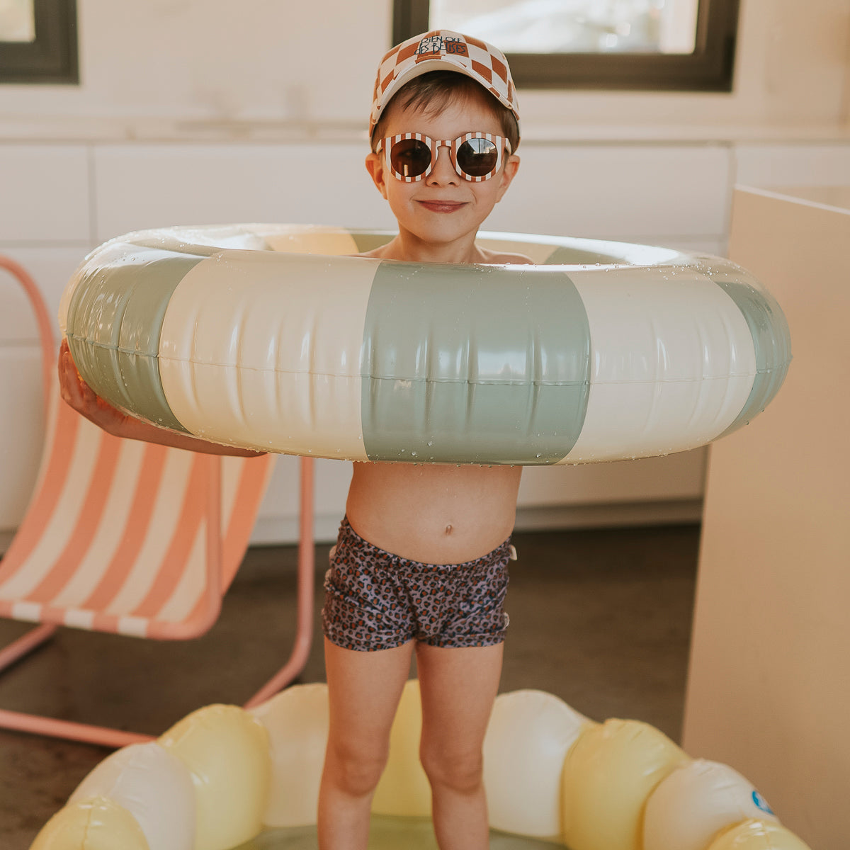 Short de bain graou violet rien que des bêtises