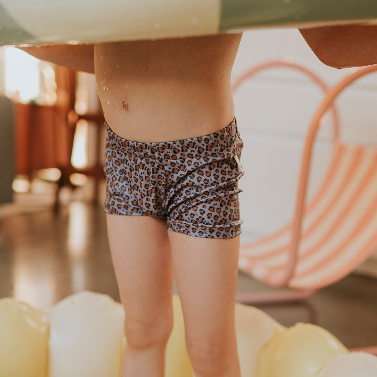 Short de bain graou violet rien que des bêtises