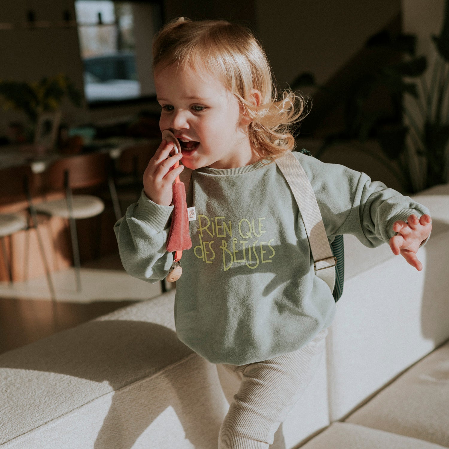 Sweat-shirt éponge vert