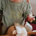 Sweat-shirt éponge vert