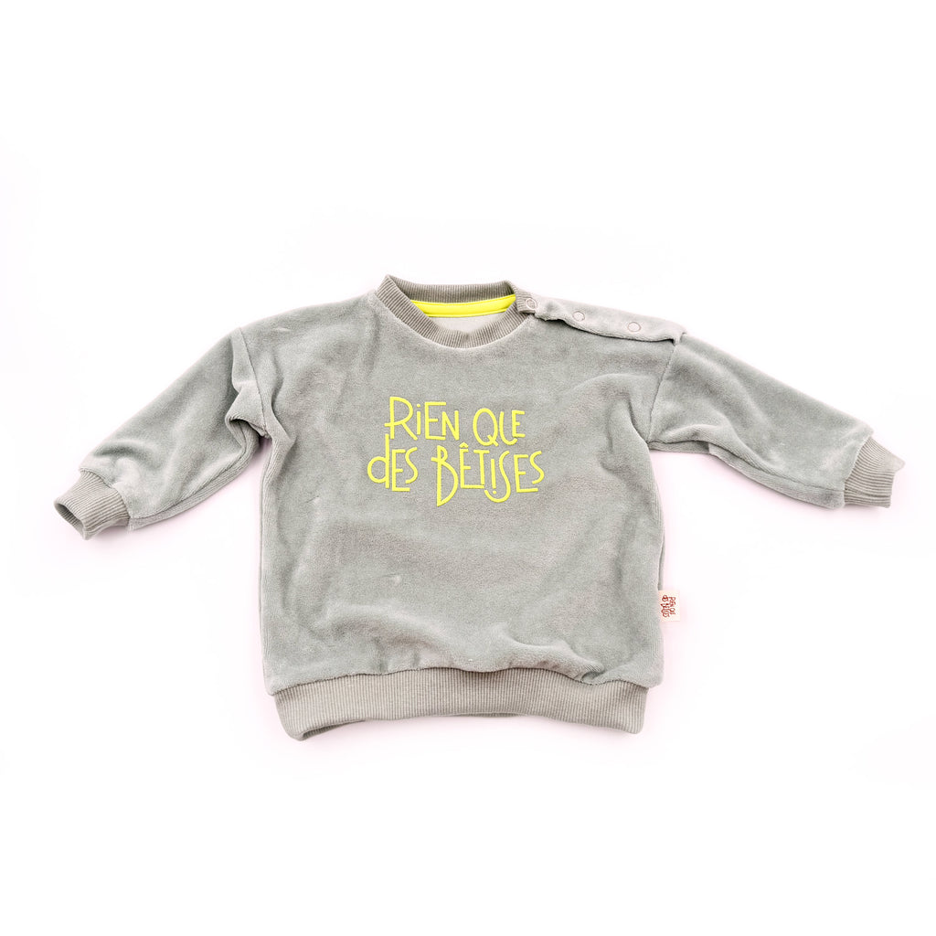 Sweat-shirt éponge vert