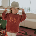 Sweat-shirt éponge rose