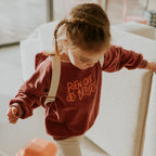 Sweat-shirt éponge rose