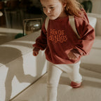 Sweat-shirt éponge rose