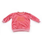 Sweat-shirt éponge rose